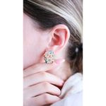 Fashion, accesorii si bijuterii - Femei - Bijuterii femei - Cercei femei - Cercei Heliophilia, alamă, auriu, 511AUR1653 - Infinity.ro