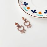 Fashion, accesorii si bijuterii - Femei - Bijuterii femei - Cercei femei - Cercei oțel Heliophilia, oțel inoxidabil, roz auriu, 426OPL1312 - Infinity.ro