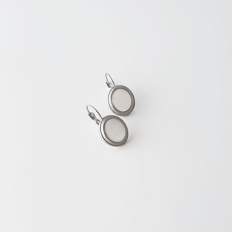 Fashion, accesorii si bijuterii - Femei - Bijuterii femei - Cercei femei - Cercei oțel Heliophilia, oțel inoxidabil, argintiu/alb, 426OPL1331 - Infinity.ro