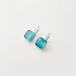 Fashion, accesorii si bijuterii - Femei - Bijuterii femei - Cercei femei - Cercei oțel Heliophilia, oțel inoxidabil, argintiu/aqua, 426OPL1303 - Infinity.ro