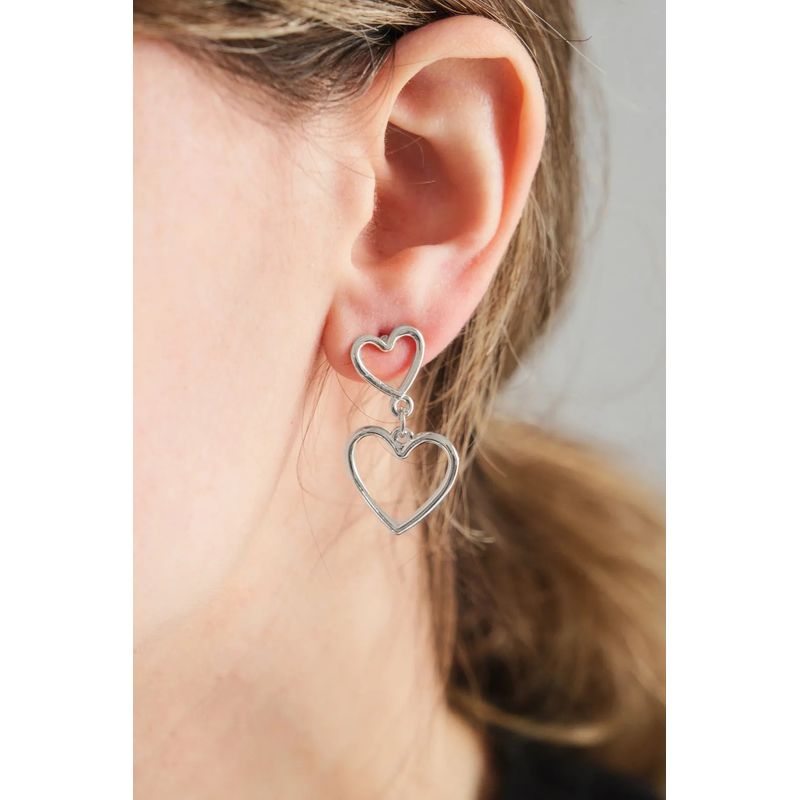 Fashion, accesorii si bijuterii - Femei - Bijuterii femei - Cercei femei - Cercei Heliophilia, alamă, argintiu, 511AUR1470 - Infinity.ro