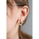 Fashion, accesorii si bijuterii - Femei - Bijuterii femei - Cercei femei - Cercei Heliophilia, alamă, auriu, 511AUR1469 - Infinity.ro
