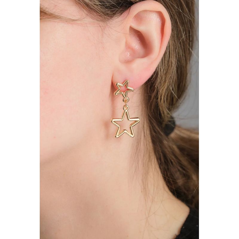 Fashion, accesorii si bijuterii - Femei - Bijuterii femei - Cercei femei - Cercei Heliophilia, alamă, auriu, 511AUR1453 - Infinity.ro