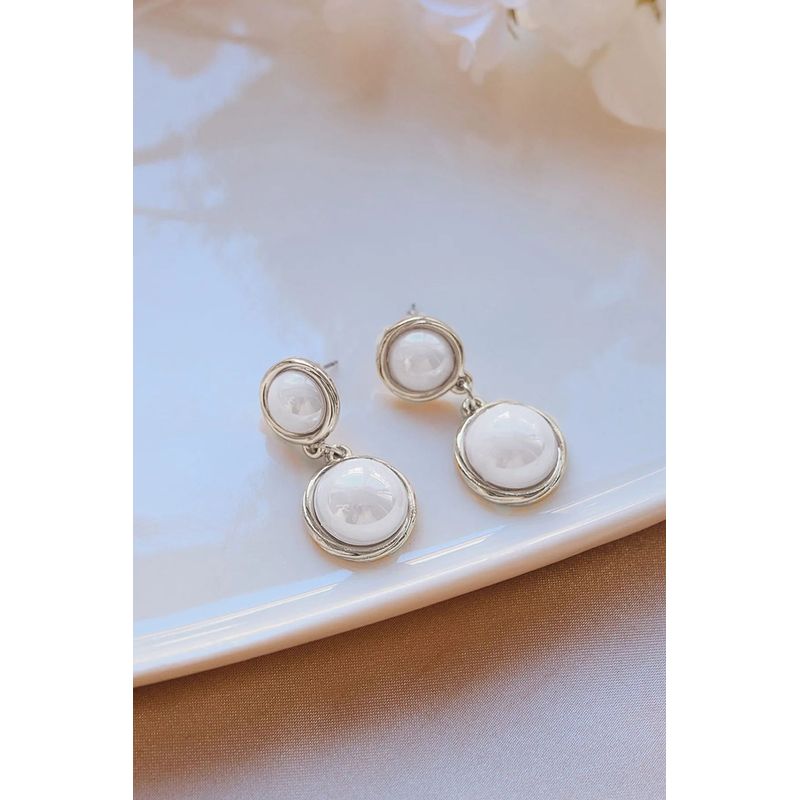 Fashion, accesorii si bijuterii - Femei - Bijuterii femei - Cercei femei - Cercei Heliophilia, alamă, argintiu, 511AUR1817 - Infinity.ro