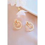 Fashion, accesorii si bijuterii - Femei - Bijuterii femei - Cercei femei - Cercei Heliophilia, alamă, auriu, 511AUR1803 - Infinity.ro