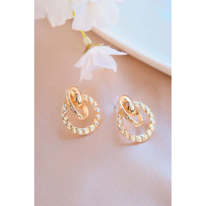 Fashion, accesorii si bijuterii - Femei - Bijuterii femei - Cercei femei - Cercei Heliophilia, alamă, auriu, 511AUR1803 - Infinity.ro