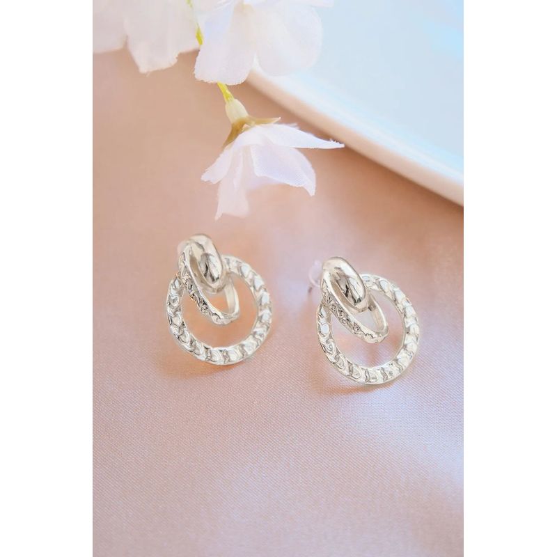 Fashion, accesorii si bijuterii - Femei - Bijuterii femei - Cercei femei - Cercei Heliophilia, alamă, argintiu, 511AUR1804 - Infinity.ro