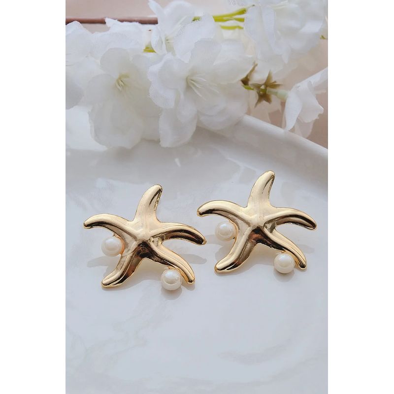Fashion, accesorii si bijuterii - Femei - Bijuterii femei - Cercei femei - Cercei Heliophilia, alamă, auriu, 511AUR1747 - Infinity.ro
