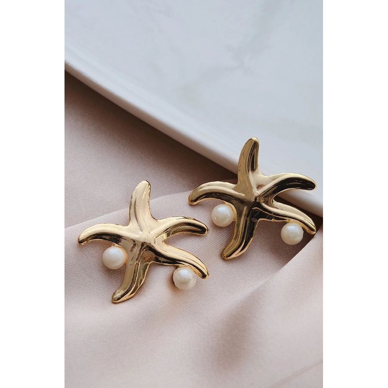 Fashion, accesorii si bijuterii - Femei - Bijuterii femei - Cercei femei - Cercei Heliophilia, alamă, auriu, 511AUR1747 - Infinity.ro