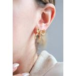 Fashion, accesorii si bijuterii - Femei - Bijuterii femei - Cercei femei - Cercei Heliophilia, alamă, auriu, 511AUR1566 - Infinity.ro