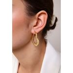 Fashion, accesorii si bijuterii - Femei - Bijuterii femei - Cercei femei - Cercei Heliophilia, alamă, 2.5 cm, auriu, 511AUR1356 - Infinity.ro
