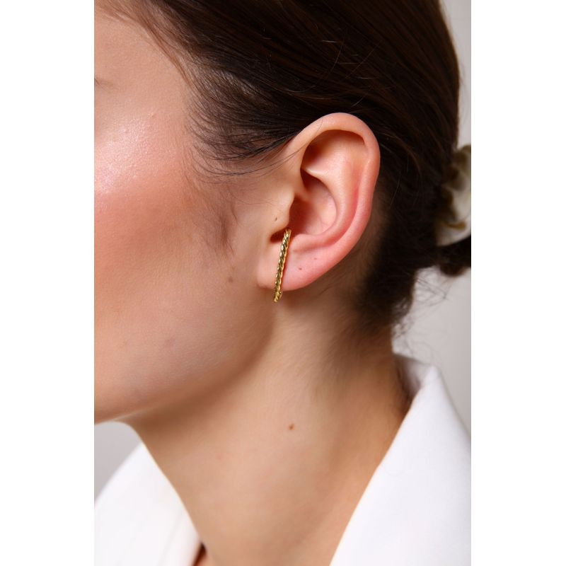 Fashion, accesorii si bijuterii - Femei - Bijuterii femei - Cercei femei - Cercei Heliophilia, alamă, auriu, 511AUR1284 - Infinity.ro