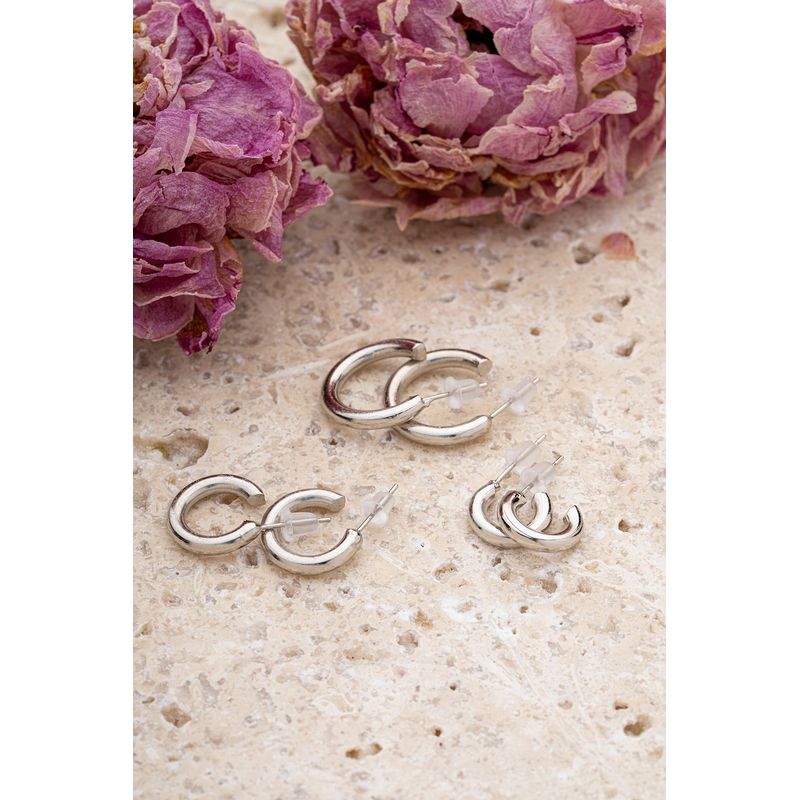 Fashion, accesorii si bijuterii - Femei - Bijuterii femei - Cercei femei - Cercei Heliophilia, alamă, argintiu, 511AUR1170 - Infinity.ro