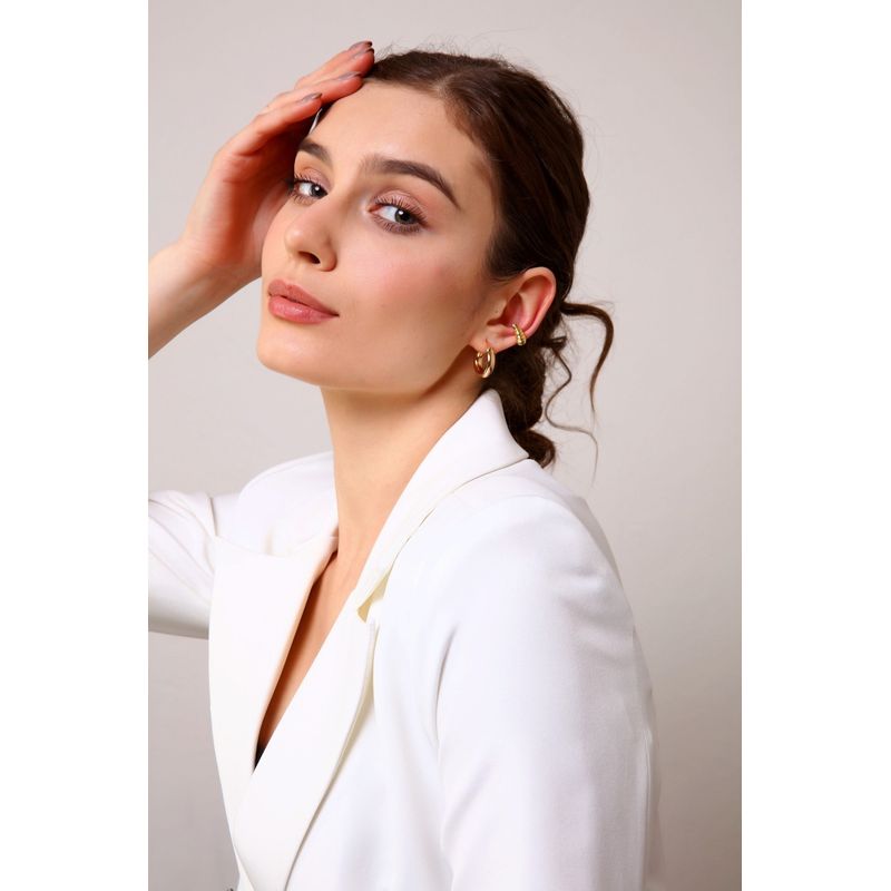 Fashion, accesorii si bijuterii - Femei - Bijuterii femei - Cercei femei - Cercei Heliophilia, alamă, auriu, 511AUR1286 - Infinity.ro