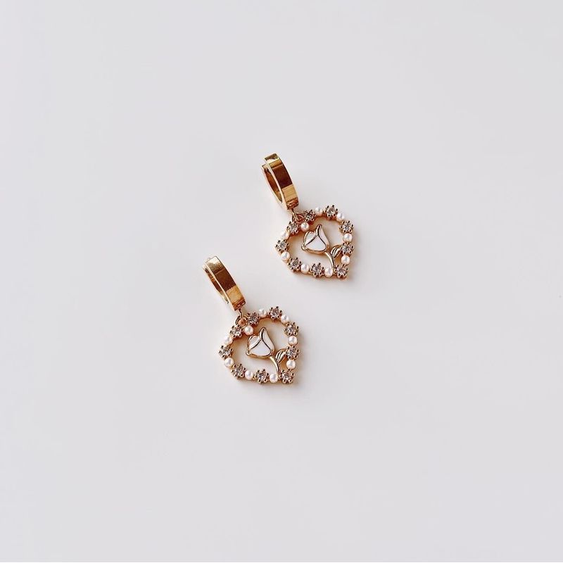 Fashion, accesorii si bijuterii - Femei - Bijuterii femei - Cercei femei - Cercei oțel Heliophilia, oțel inoxidabil, auriu, 426OPL1225 - Infinity.ro