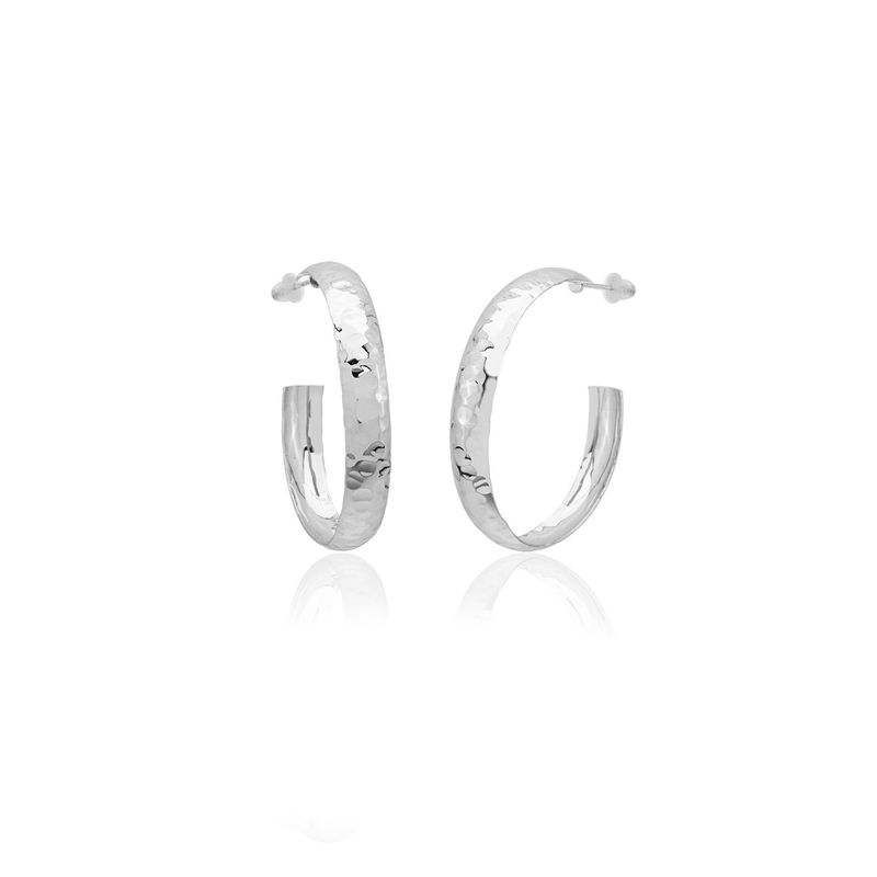 Fashion, accesorii si bijuterii - Femei - Bijuterii femei - Cercei femei - Cercei Heliophilia, argint, 5.75 x 0.75 cm, argintiu, 193RSS1114 - Infinity.ro