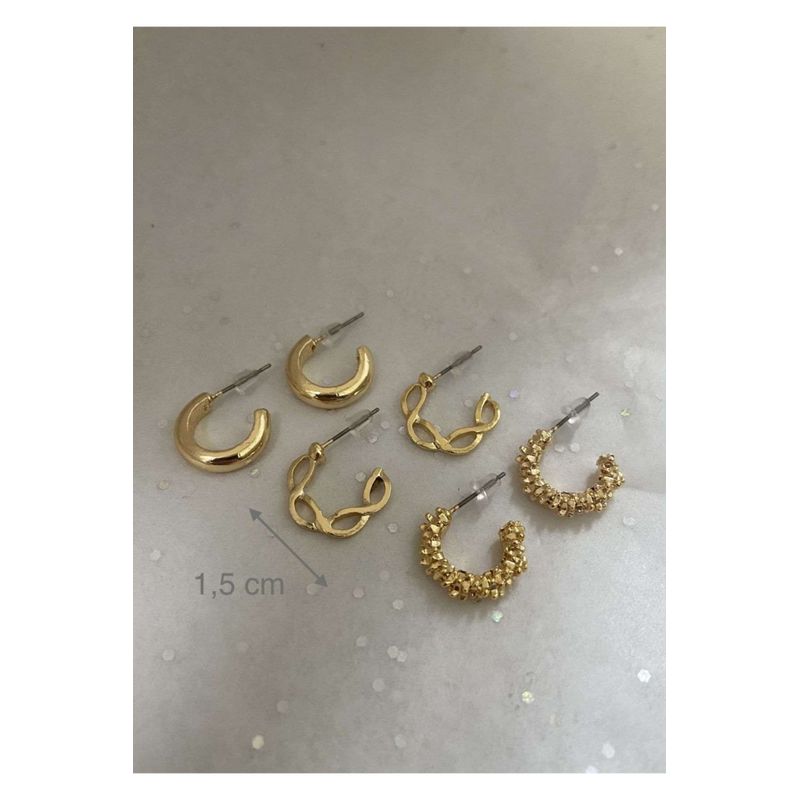 Fashion, accesorii si bijuterii - Femei - Bijuterii femei - Cercei femei - Cercei Heliophilia, alamă, auriu, 600KNS1137 - Infinity.ro
