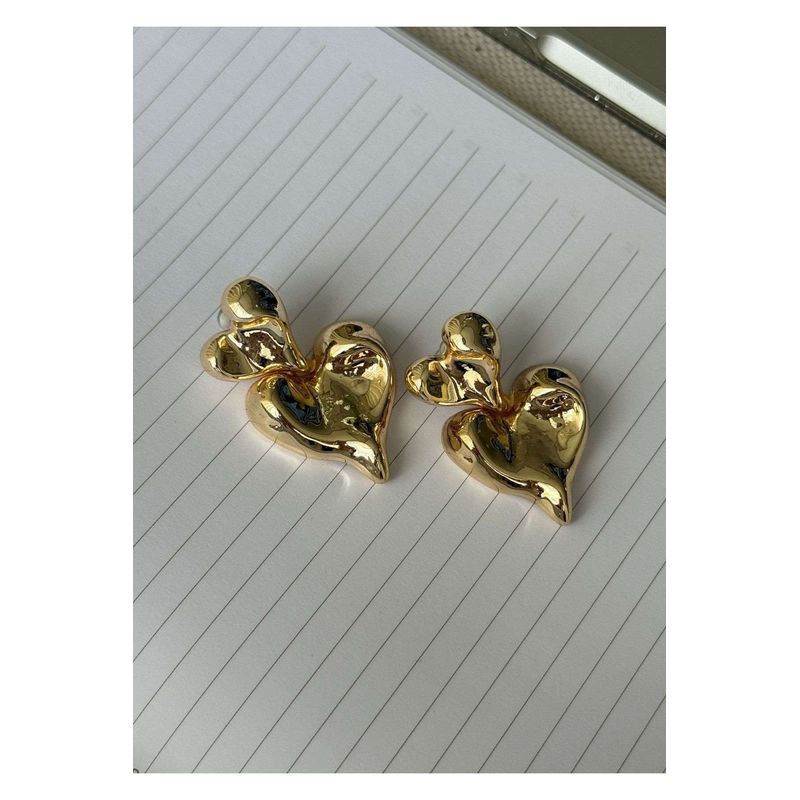 Fashion, accesorii si bijuterii - Femei - Bijuterii femei - Cercei femei - Cercei Heliophilia, alamă, auriu, 600KNS2141 - Infinity.ro