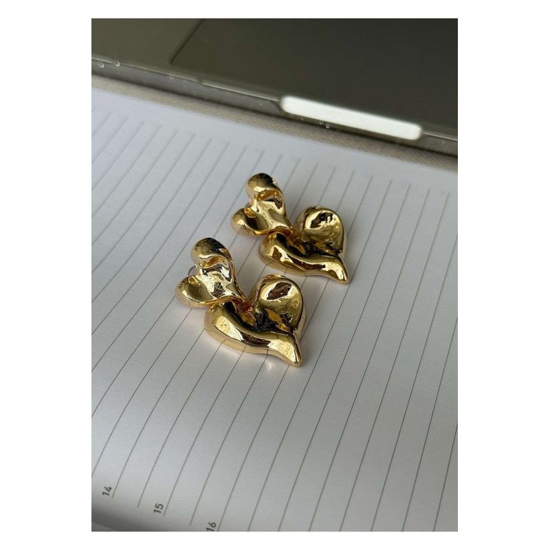 Fashion, accesorii si bijuterii - Femei - Bijuterii femei - Cercei femei - Cercei Heliophilia, alamă, auriu, 600KNS2141 - Infinity.ro
