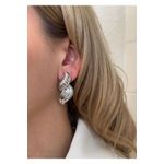 Fashion, accesorii si bijuterii - Femei - Bijuterii femei - Cercei femei - Cercei Heliophilia, alamă, argintiu, 600KNS1122 - Infinity.ro