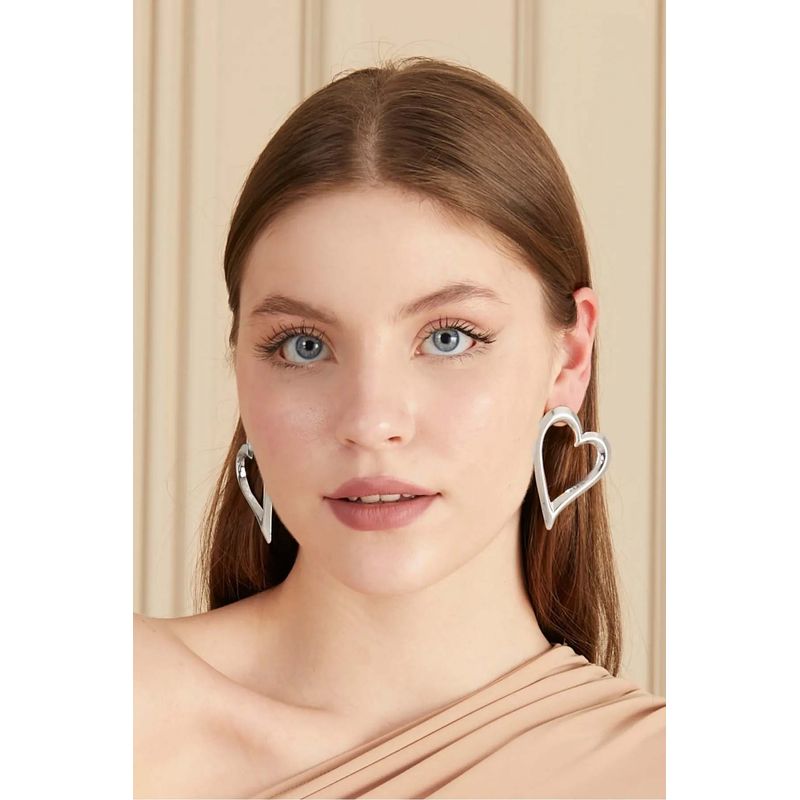 Fashion, accesorii si bijuterii - Femei - Bijuterii femei - Cercei femei - Cercei Heliophilia, alamă, argintiu, 511AUR1578 - Infinity.ro