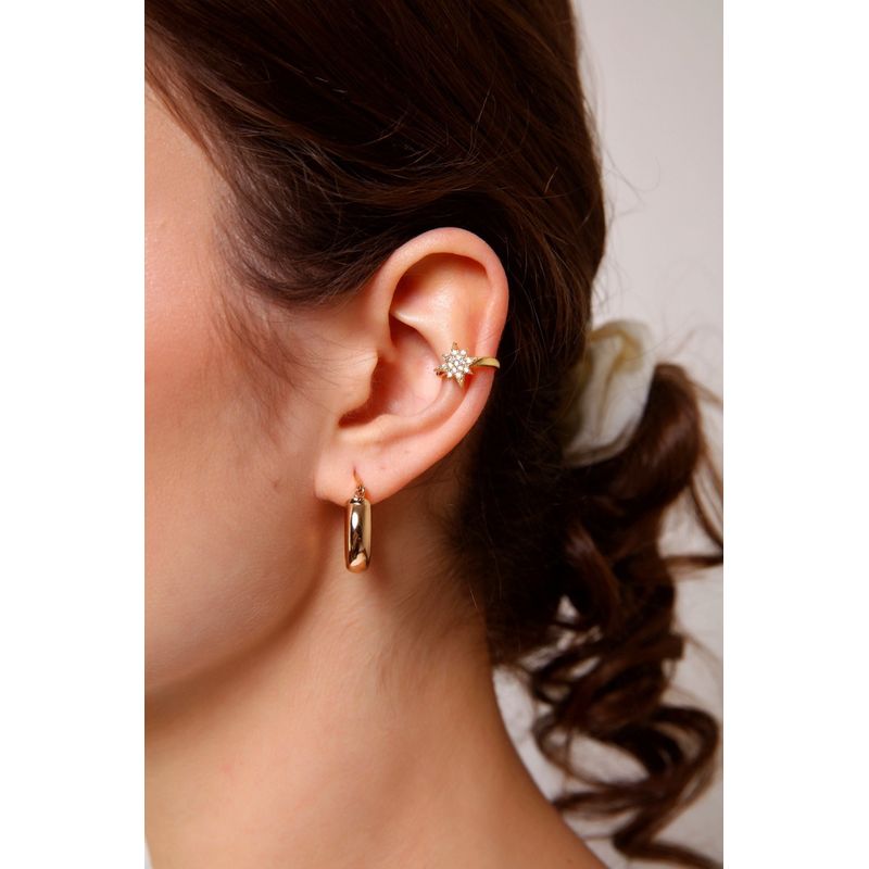 Fashion, accesorii si bijuterii - Femei - Bijuterii femei - Cercei femei - Cercei Heliophilia, alamă, auriu, 511AUR1254 - Infinity.ro