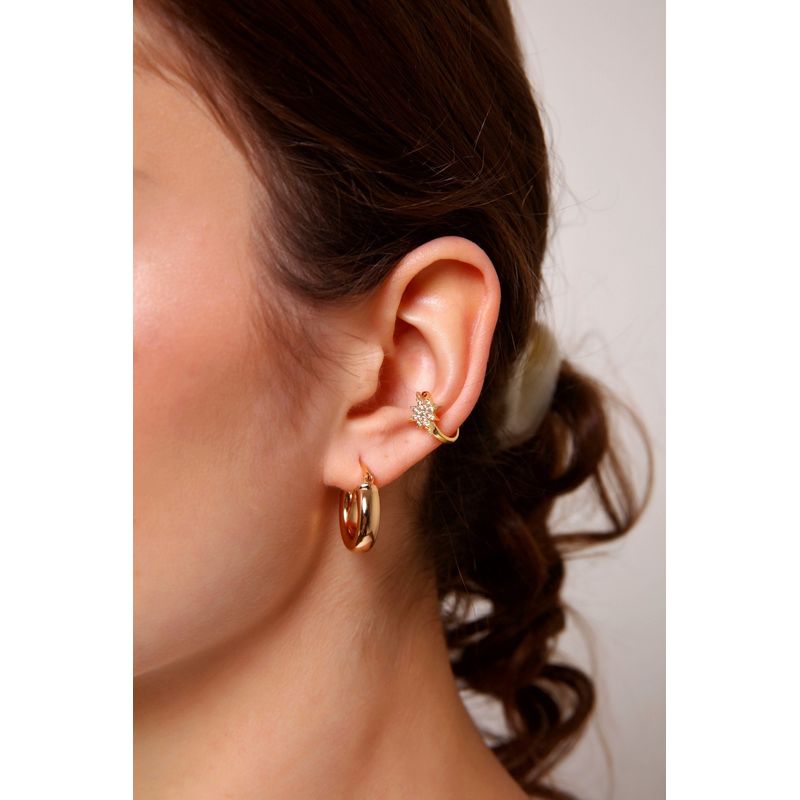 Fashion, accesorii si bijuterii - Femei - Bijuterii femei - Cercei femei - Cercei Heliophilia, alamă, auriu, 511AUR1254 - Infinity.ro