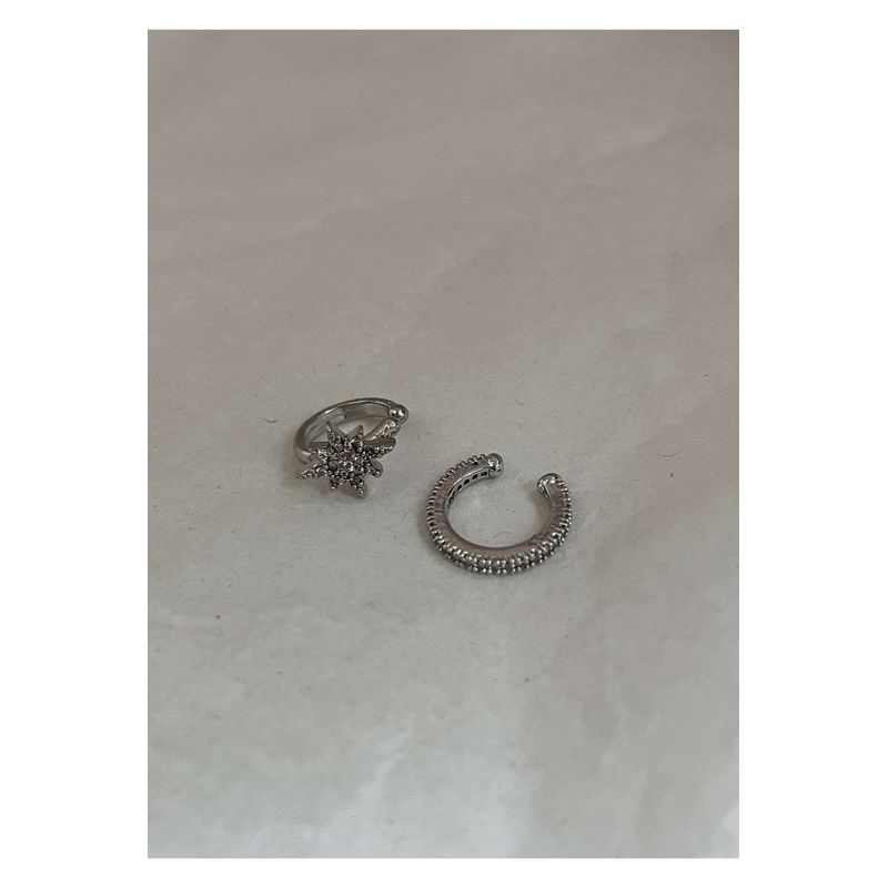 Fashion, accesorii si bijuterii - Femei - Bijuterii femei - Cercei femei - Cercei Heliophilia, alamă, argintiu, 600KNS1143 - Infinity.ro