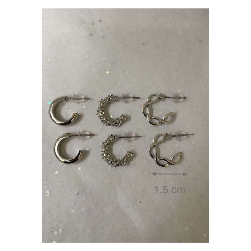 Fashion, accesorii si bijuterii - Femei - Bijuterii femei - Cercei femei - Cercei Heliophilia, alamă, argintiu, 600KNS1139 - Infinity.ro