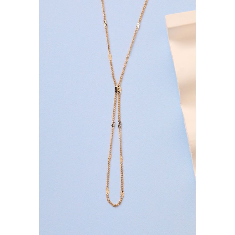 Fashion, accesorii si bijuterii - Femei - Bijuterii femei - Coliere femei - Lanț metal Heliophilia, metal, auriu, 410ELK1797 - Infinity.ro