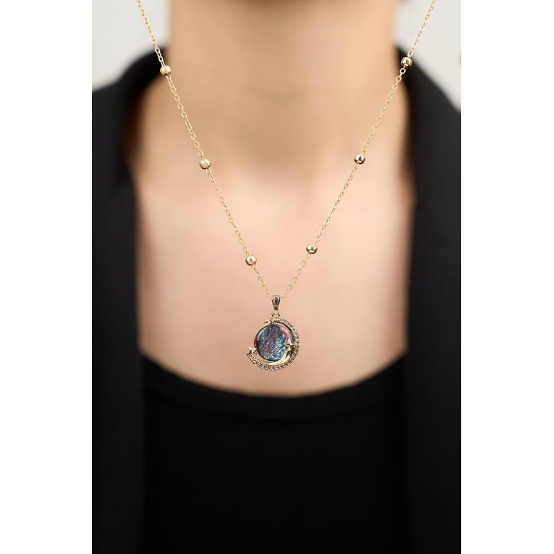 Fashion, accesorii si bijuterii - Femei - Bijuterii femei - Coliere femei - Colier oțel Heliophilia, oțel, roz, 410ELK1799 - Infinity.ro