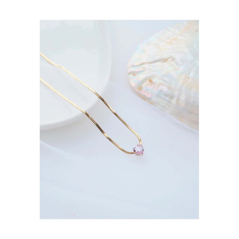 Fashion, accesorii si bijuterii - Femei - Bijuterii femei - Coliere femei - Colier Heliophilia, alamă, 45 cm, auriu, 511AUR1594 - Infinity.ro