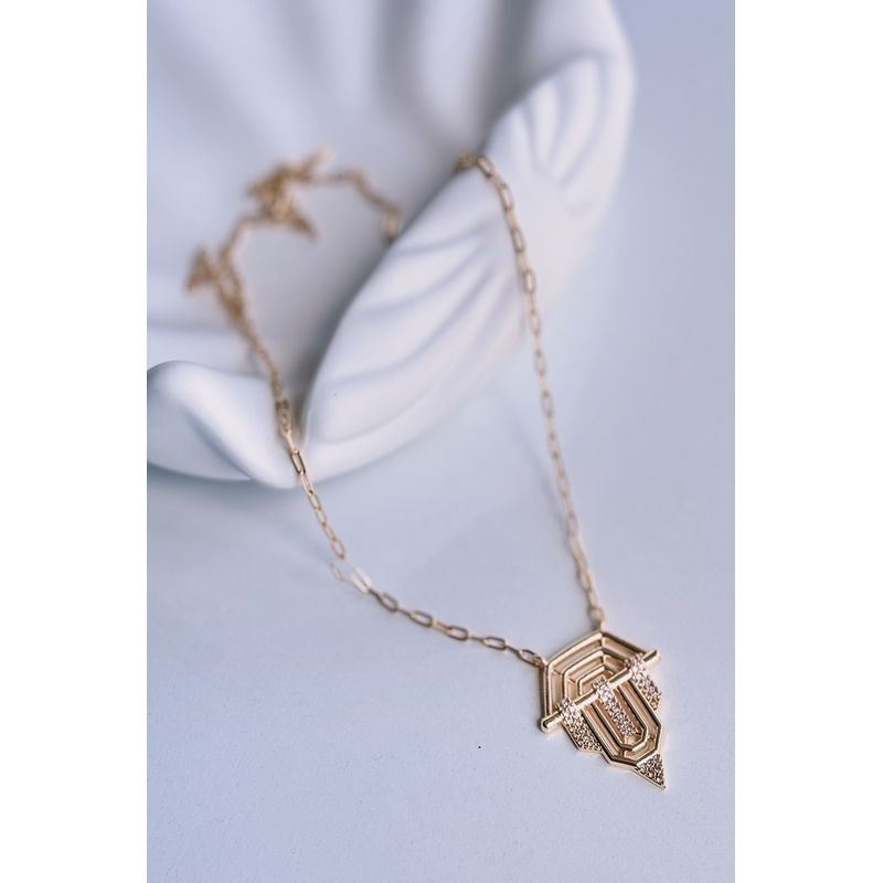 Fashion, accesorii si bijuterii - Femei - Bijuterii femei - Coliere femei - Colier metal Heliophilia, metal, roz auriu, 410ELK1625 - Infinity.ro