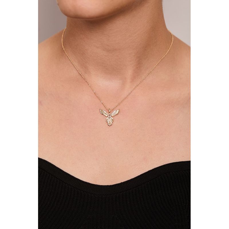 Fashion, accesorii si bijuterii - Femei - Bijuterii femei - Coliere femei - Colier metal Heliophilia, metal, alb, 410ELK1779 - Infinity.ro