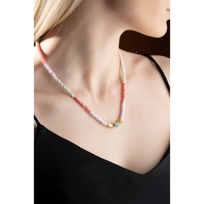 Fashion, accesorii si bijuterii - Femei - Bijuterii femei - Coliere femei - Colier Heliophilia, metal, multicolor, 906BRN1120 - Infinity.ro