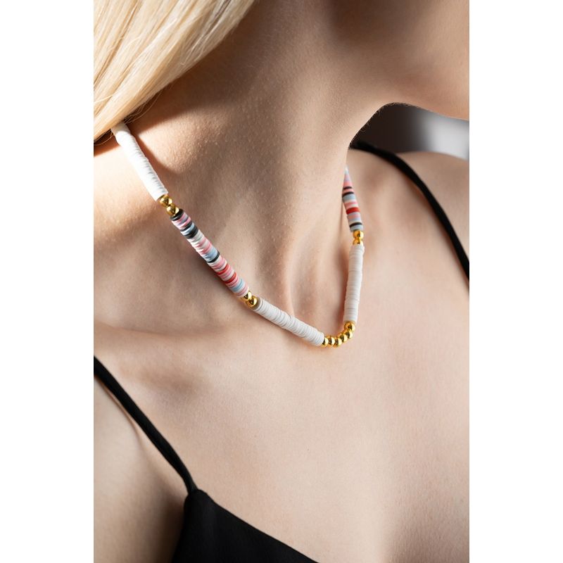 Fashion, accesorii si bijuterii - Femei - Bijuterii femei - Coliere femei - Colier Heliophilia, metal, multicolor, 906BRN1114 - Infinity.ro
