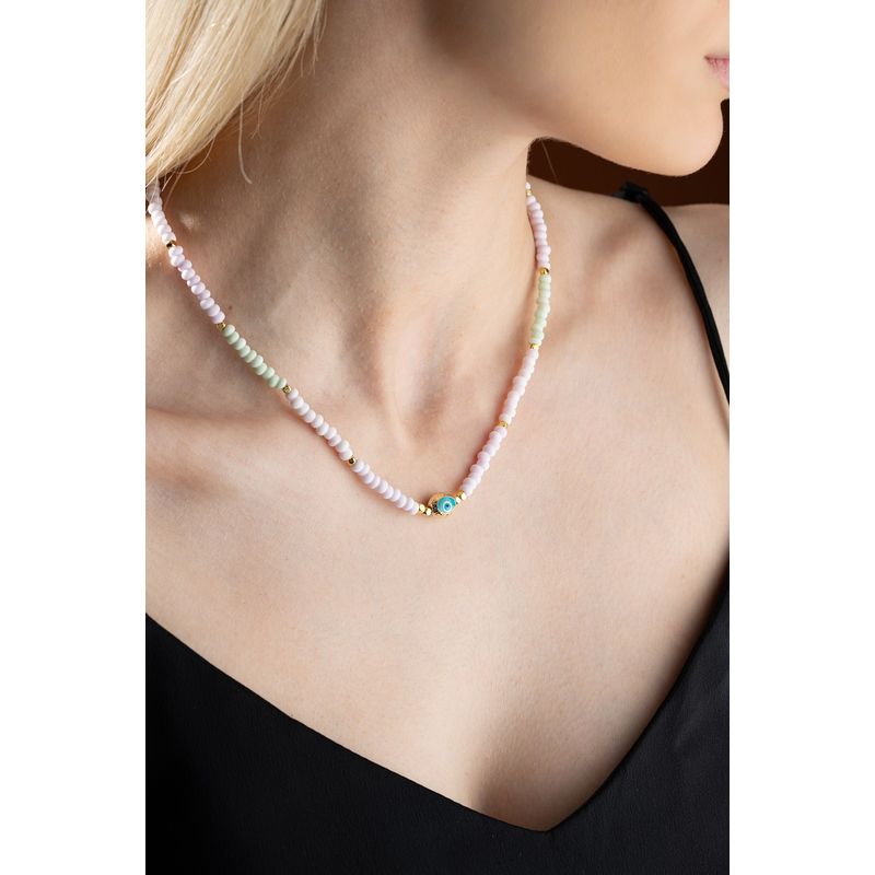 Fashion, accesorii si bijuterii - Femei - Bijuterii femei - Coliere femei - Colier Heliophilia, metal, multicolor, 906BRN1102 - Infinity.ro