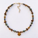 Fashion, accesorii si bijuterii - Femei - Bijuterii femei - Coliere femei - Colier oțel Heliophilia, oțel inoxidabil, 36 cm, multicolor, 333ORN1146 - Infinity.ro