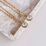 Fashion, accesorii si bijuterii - Femei - Bijuterii femei - Coliere femei - Colier oțel Heliophilia, oțel inoxidabil, 45 cm, auriu/alb, 426OPL1168 - Infinity.ro
