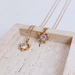 Fashion, accesorii si bijuterii - Femei - Bijuterii femei - Coliere femei - Colier oțel Heliophilia, oțel inoxidabil, 45 cm, auriu/turcoaz, 426OPL1160 - Infinity.ro