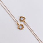 Fashion, accesorii si bijuterii - Femei - Bijuterii femei - Coliere femei - Colier oțel Heliophilia, oțel inoxidabil, 45 cm, auriu/turcoaz, 426OPL1160 - Infinity.ro
