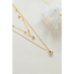 Fashion, accesorii si bijuterii - Femei - Bijuterii femei - Coliere femei - Set coliere Heliophilia, alamă, auriu, 511AUR1613 - Infinity.ro