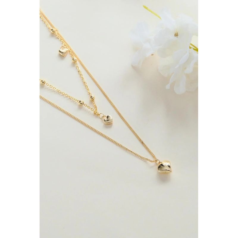 Fashion, accesorii si bijuterii - Femei - Bijuterii femei - Coliere femei - Set coliere Heliophilia, alamă, auriu, 511AUR1613 - Infinity.ro