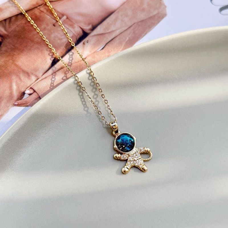 Fashion, accesorii si bijuterii - Femei - Bijuterii femei - Coliere femei - Colier oțel Heliophilia, oțel inoxidabil, 45 cm, sky albastru/auriu, 426OPL1112 - Infinity.ro