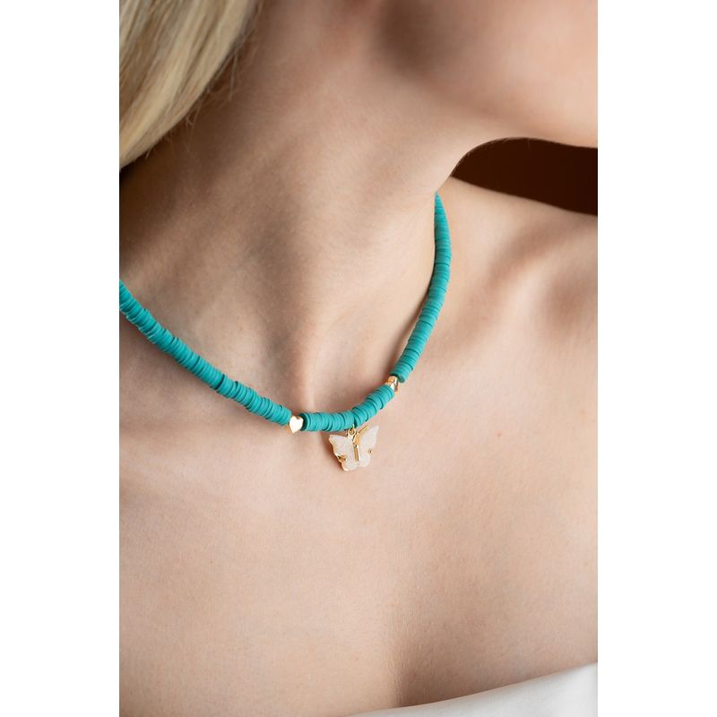 Fashion, accesorii si bijuterii - Femei - Bijuterii femei - Coliere femei - Colier Heliophilia, alamă, multicolor, 911VRN1115 - Infinity.ro