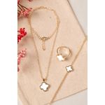 Fashion, accesorii si bijuterii - Femei - Bijuterii femei - Coliere femei - Set colier, brățară/inel metal Heliophilia, metal, auriu, 410ELK1521 - Infinity.ro