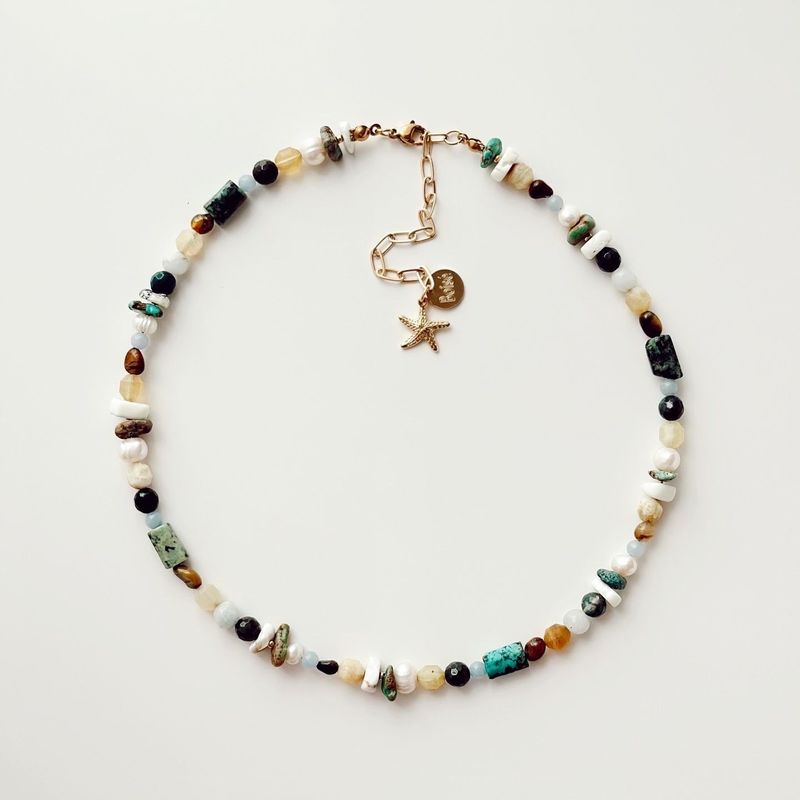 Fashion, accesorii si bijuterii - Femei - Bijuterii femei - Coliere femei - Colier oțel Heliophilia, oțel inoxidabil, 36 cm, multicolor, 333ORN1189 - Infinity.ro