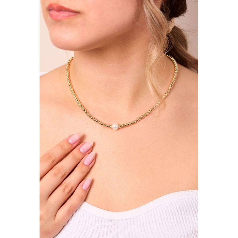 Fashion, accesorii si bijuterii - Femei - Bijuterii femei - Coliere femei - Colier metal Heliophilia, metal, auriu, 410ELK1780 - Infinity.ro