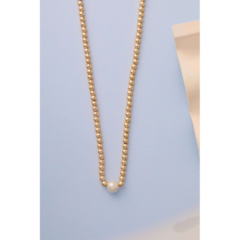 Fashion, accesorii si bijuterii - Femei - Bijuterii femei - Coliere femei - Colier metal Heliophilia, metal, auriu, 410ELK1780 - Infinity.ro
