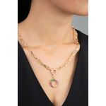 Fashion, accesorii si bijuterii - Femei - Bijuterii femei - Coliere femei - Colier metal Heliophilia, metal, auriu, 948ELK2196 - Infinity.ro